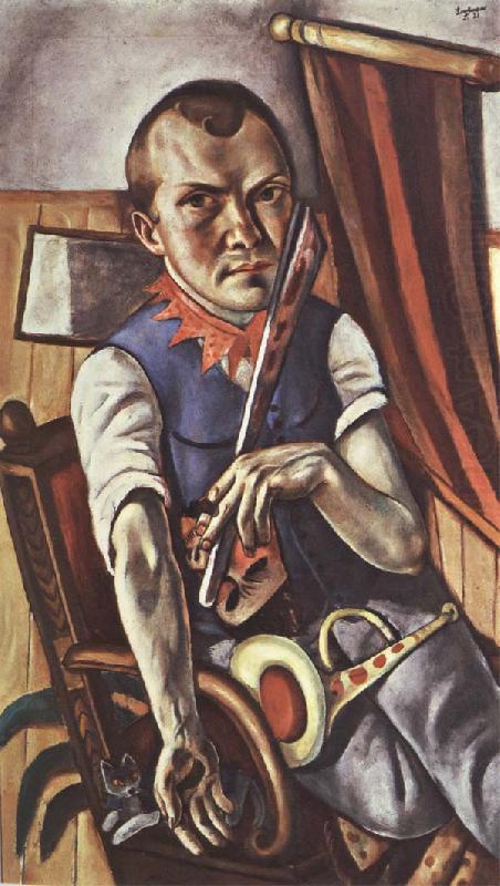 Self-Portrait as a Clown, Max Beckmann